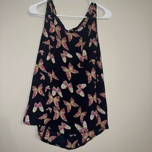 Beautiful Black Butterfly Tank 🦋